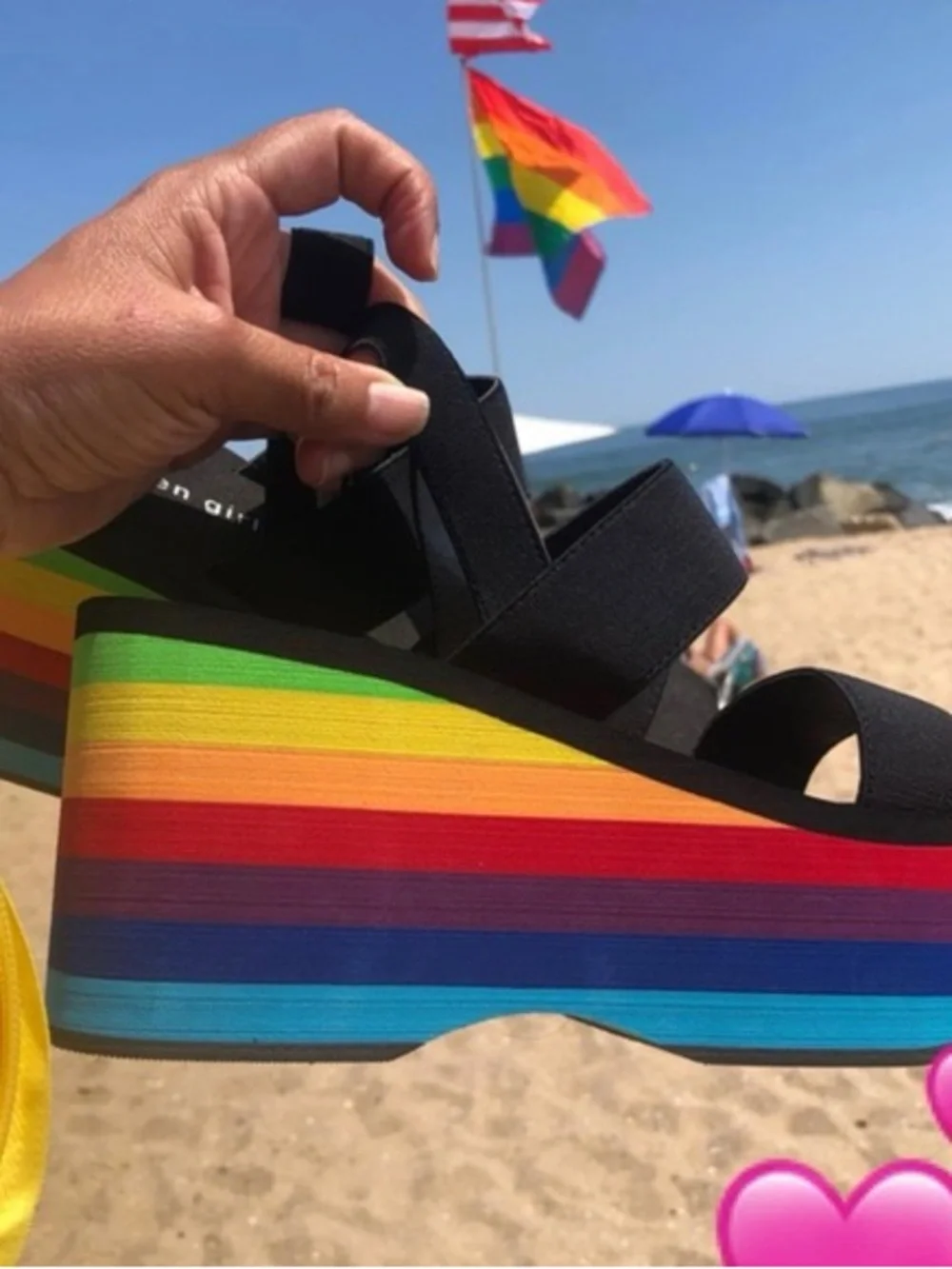 Rocket Dog Rainbow EVA platform Wedge Sandals - Picture 2 of 3